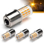 12 Volt 1156 BA15S Amber Yellow 1003 1141 7506 LED Bulbs, DC Bayonet Single Contact Base,AC10-24V DC10-30 volt LED Replacement for Car Truck Motorcycle RV Blinker Turn Signal Lights,Amber Yellow,4Pack - color: 1156 Amber
