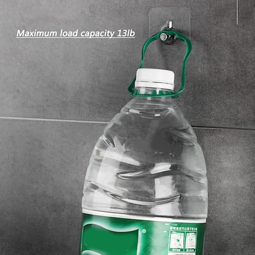 14 Pack Adhesive Wall Hooks, Wall Hangers Without Nails, No Damage Picture Hooks Waterproof and Rustproof to use Inside Kitchen, Bathroom, Home and Office（14mm）