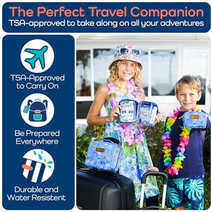 KeepGoing Small Travel First Aid Kit Kids – 60 Pc. Mini First Aid Kit for Purse, Diaper Bag, & Backpack with Latex-Free Bandages – 4 Oz., & 4.5 x 3.5 x 2 in, TSA-Approved - style: Signature