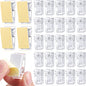 30 Pieces Self-Adhesive Clips Wall Tapestry Clips Sticky Plastic Photo Small Hanging Spring for Poster Photo Wall Teacher Student Home Applications(Clear) - color: Clear