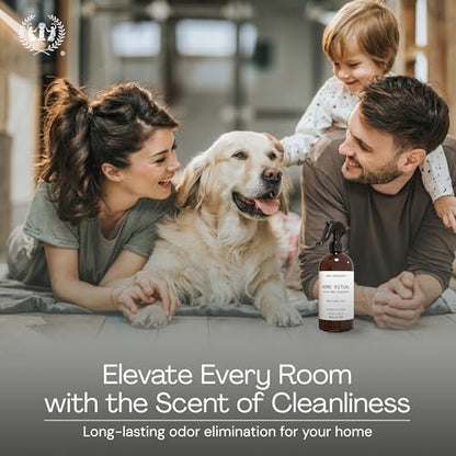 Muse Apothecary Home Ritual Active Odor Eliminator Spray - Furniture Deodorizer Spray & Bathroom Odor Eliminator for Home - Essential Oil Air Freshener - 8oz, Fresh Linen - size: 8 Fl Oz (Pack of 2)