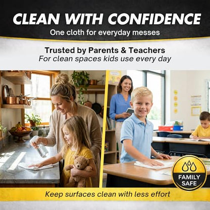 Microfiber Magic Streak Free Cleaning Cloth 6 Pack Clean Any Surface With Just Water Eco Friendly Environmentally Safe Perfect for Window, Mirror, Kitchen, Counters, Appliances, Car, Cycle, TV Screen - size: 6-Pack