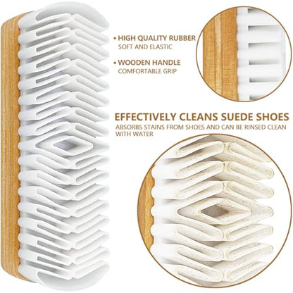 3Pcs Suede Shoe Brush and Eraser Suede Nubuck Cleaning Brush for Shoes - style: 3Pcs Kit