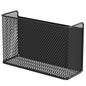 Magnetic Baskets Shelf Bins Organizer Holder Storage Rack Containers for Fridge, Whiteboard, Locker - Home Kitchen Laundry Office School - style: (1-Pack) Black/L