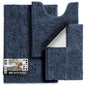 Hearth & Harbor Bathroom Rugs, Chenille Bath Mat - Machine Washable Bath Mats for Bathroom Non-Slip Backing Rubber, Quick Dry Mat - Navy Blue Bath Rug, 17x24-26x44-20x24 - color: Navy Blue, style: 17x24 / 26x44 / 20x24