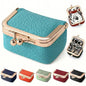 Zivyes Mini Jewelry Box Travel Small Coin Purse Organizer Case Genuine Leather Tiny Size (sky blue) - color: sky blue