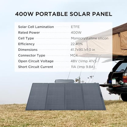 EF ECOFLOW DELTA 3 Ultra Plus Portable Power Station with 2X220W Solar Panel, 3072Wh LiFePO4 Battery, 3600W (7200W Surge) Output, Expandable to 11kWh, Reliable Home Battery Backup & Camping - style: DELTA 3 Ultra Plus+2*220W Solar Panel