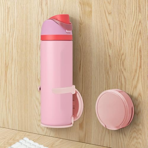 Water Bottle Holder Compatible with Stanley, Hydroflask, Sinple Midern, Stable and Durablee Wall Cup Holder, Space Saving Water Bottle Organizer Storage for Drinks and Coffee (Light Pink, 2) - color: Light Pink, size: 2