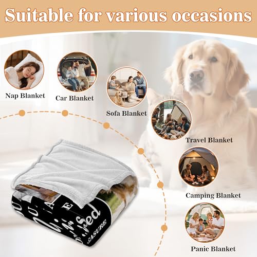 Custom Dog Memorial Blanket with Pictures & Name in Loving Memory of Loss Pet, Personalized Dog Blanket with Photos, Customized Pet Blankets Sympathy Bereavement Gift for Loss of Pets Owner - color: Design5