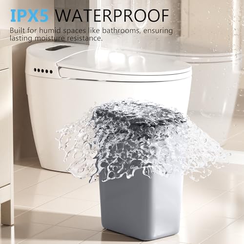 jinligogo 3Pack Bathroom Small Trash Can with Lid, 2.6 Gallon Touchless Automatic Garbage Can Slim Waterproof Motion Sensor Smart Trash Bin for Bedroom, Office, Living Room White/Black/Grey - color: Mix