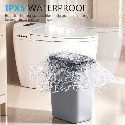 jinligogo 3Pack Bathroom Small Trash Can with Lid, 2.6 Gallon Touchless Automatic Garbage Can Slim Waterproof Motion Sensor Smart Trash Bin for Bedroom, Office, Living Room White/Black/Grey - color: Mix
