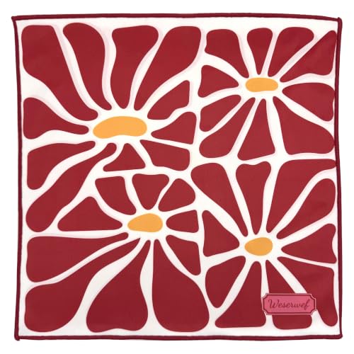 WESERWEF Design Microfiber Glasses Cleaning Cloth – Premium Cleaning Cloth for Eyeglasses, Screens, Tablets, Cameras & Lenses, 12" x 12", Ultra-Soft & Scratch-Free (Blooms) - color: blooms