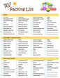 Ultimate RV Equipment Checklist - Reusable Laminated Chart & Double Sided - Never Forget Packing Items 11 inches x 8.5 inches
