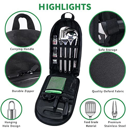 Pak Camping Cookware, Camp Kitchen, Camp Cookware, Camping Utensils Set, Camping Kitchen Set, Camping Cooking Set, Camping Cooking Utensils, Camping Cookware Set, Camping Accessories Cooking, RV Camp - style: Essentials Kit