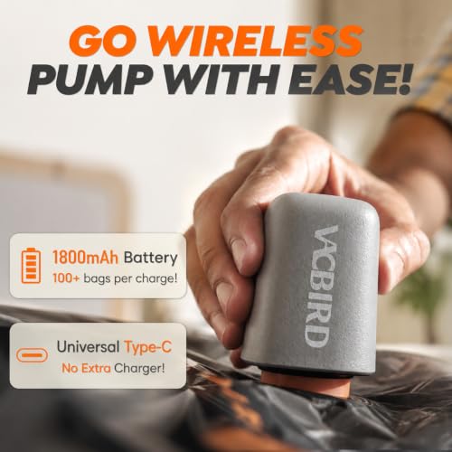 Rechargeable Wireless Pump Travel Storage Bags Set - 15 Pack Small Size Vacuum Bags for Travel & Home, Space-Saving Compression Packing for Clothes, Suitcase Luggage - size: 15 Small Size