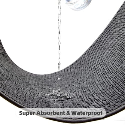 TYUU Bathroom Runner Rug, Long Bath Mat Washable Thin Quick Dry Low Pile Bathroom Runner Rugs 24 x 60 Non Slip, Dark Grey 24"x60" - color: Dark Grey, size: 2' X 5' (Runner)