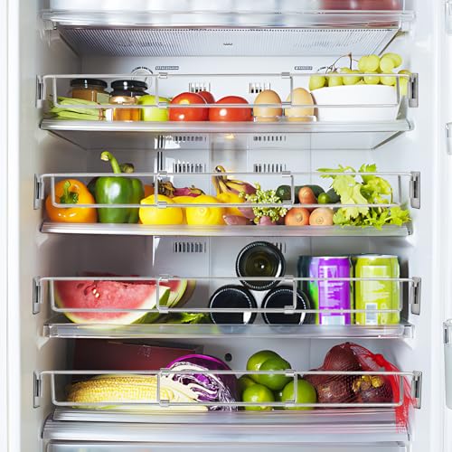 RV Refrigerator Bars 4 Pcs 12.4"-22.52" Adjustable Stainless Steel RV Fridge Tension Rods RV Shower Corner Storage Bar Rv Accessories for Camper Refrigerator,Kitchen,Cabinet,Bathroom