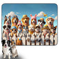 Nuxovilar Pet Food Mat Dog Supplies Fun Animal-Themed Polyester (23.62×17.71 inches) Bowl Water Spill Pad Feeding Essentials for Outdoor, Patio, Pet Station - color: LU13716