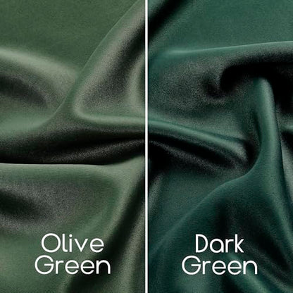 SHINELAND Hunter Green Light Blocking Black Out Curtains, 63" L Back Tab Rod Pocket Blackout Drapes for Bedroom Living Room, Dark Emerald - color: Emerald Green, size: 52"W x 63"L (Pack of 2)