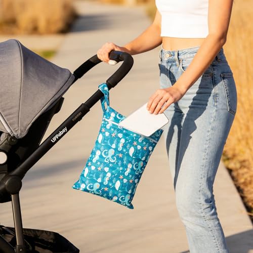 Happy Flute 3 Set Wet Bag Storage Bag Zipper Waterproof Washable | Travel Bags, Beach, Pool, Gym Bag for Cloth Diaper, Swimsuits & Wet Clothes for Baby,11.8x15.7inch - color: YMX002-S14