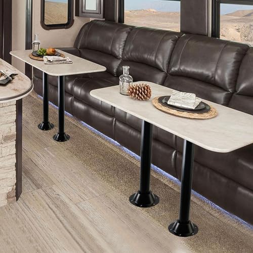 PACEWALKER 27" RV Table Legs and Bases Aluminum RV Table Base Mount Bases and Legs,RV Dinette Pedestal for RV, Boat, Outdoors, Dock, Camper for Camper and Deck Trailer Motorhome