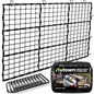 AUTOWN Cargo Net for Pickup Truck Bed - Stretchable 5' x 7' to 10' x 14' with 4" x 4" Mesh, Heavy Duty 10mm Cord Bungee Bed Netting with 12 Metal Carabiners - Ideal for ATV, SUV, UTV and Truck - size: 5' x 7'