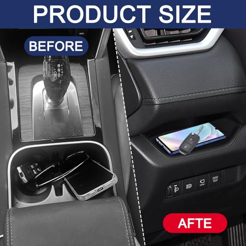 Driver Storage Organizer Tray, Car Console Organizer, Driver's Interior Insert Tray, Car Interior Accessories Dashboard Storage Box Fit for Toyota RAV4 2025 2024 2023 2022 2021 2020 2019