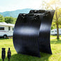 200W Flexible Solar Panel 12V Portable Power Charging with Waterproof IP67 for RV Boat Marine Outdoor Camping (2 Pcs 100W) - size: 200W Panel