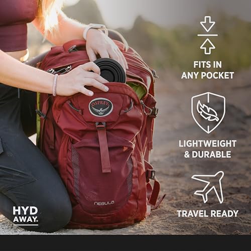 HYDAWAY 17oz Collapsible Water Bottle - BPA-Free, Leakproof, Lightweight, and Space-Saving - Perfect for Travel, Hiking, and Everyday Hydration - color: Midnight