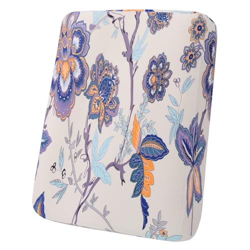 hyha Printed Couch Cushion Covers, Floral Sofa Covers Washable for Cushion Couch, Stretch Pattern Outdoor Cushion Covers for Patio Furniture with Elastic Bottom(Small, Vintage Flower) - color: Beige, size: Seat Cover Small