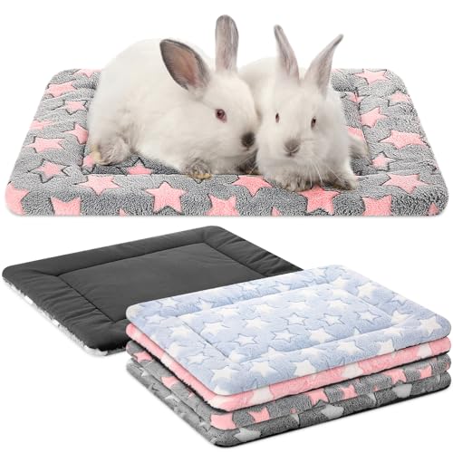 VitalCozy 4 Pcs Dog Crate Pads, Ultra Soft Warm Washable Anti-Slip Kennel Bed Mat for Pets, Reversible, Replaceable, Cage Liner for Small Medium Large Dogs and Cats(18 x 14 x 1.6 Inch,Star,Colorful) - color: Colorful, size: Rectangular 18 x 14 x 1.6 Inch