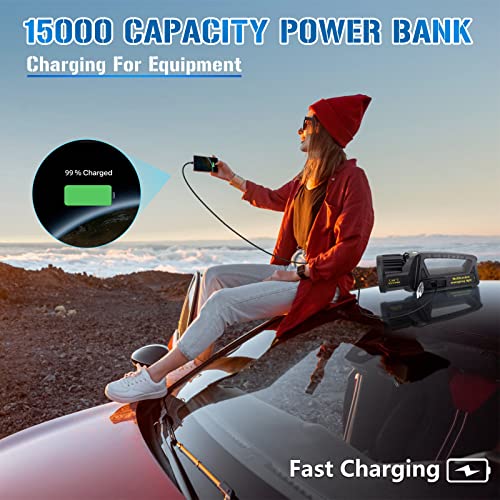 Spotlight 3000000 Lumens, 9 Modes Rechargeable Led Spotlight Flashlight with 350° Rotate Head, Super Bright Spot Lights Outdoor Handheld, IPX6 Waterproof Solar Flashlight As Seen on TV, XX-Large