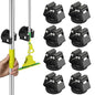 ULIBERMAGNET Magnetic Mop Broom Holder,Heavy Duty Movable Magnetic Broom Holder Rack,Anti-slip Wall Mounted Utility Storage Mop Shovel Hanger for Garage, Kitchen, Laundry, Garden(8 Pack/Black) - style: 12LB 8PCS Magnetic Mop Holder