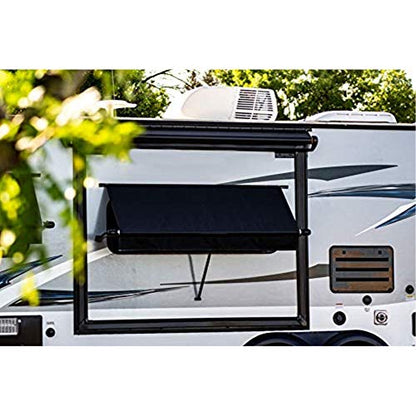 Carefree WG0454E4EB Simply Shade RV Window Awning-Black Vinyl-4.5' (54") - color: Black, size: 4.5' (54")
