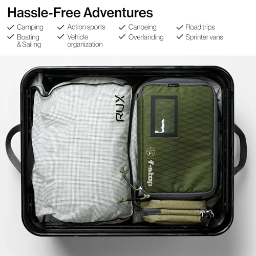 RUX 40L Collapsible Gear Box (Black) - Modular Adventure Storage Solution For Camping Storage, Overlanding, Off-road And Van Life - Weatherproof, Durable and Multifunctional - color: Bronze