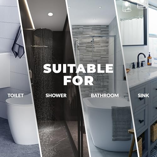 Anti Slip Shower Stickers 24 PCS, Invisible Non-Slip Shower Strips for Adults, Premium Adhesive Bath Tub Stickers (Clear) - color: Clear, size: Round