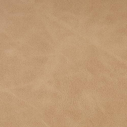 HomePop 19" Round Storage Ottoman - Sand Faux Leather - color: Sand Faux Leather