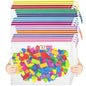 YOPCDJ 20pcs Mesh Zipper Pouch Bags Puzzle Storage Bags, A3 17x12 Inches Large Reusable Clear Zipper Pouches for Travel and Classroom Board Game Organization - size: A3, style: 25