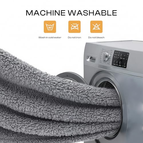 1 Pack 3 Calming Blankets Fluffy Premium Fleece Pet Blanket Soft Sherpa Throw for Dog Puppy Cat Grey Large (41" x31'') - color: Grey, size: Large (Pack of 3)