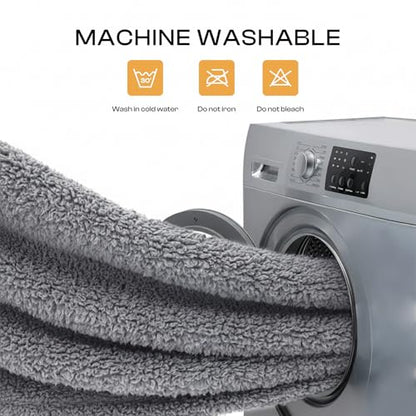 1 Pack 3 Calming Blankets Fluffy Premium Fleece Pet Blanket Soft Sherpa Throw for Dog Puppy Cat Grey Large (41" x31'') - color: Grey, size: Large (Pack of 3)