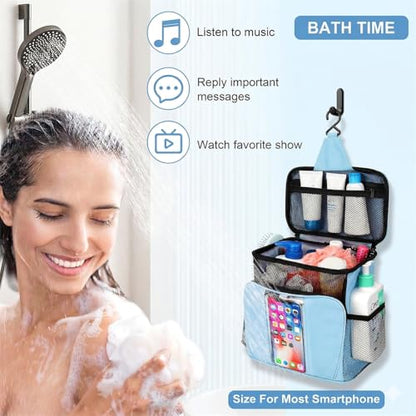 BAIMAY Quick Dry Mesh Shower Caddy, Travel Cruise Ship Essentials-Lightblue - color: Lightblue
