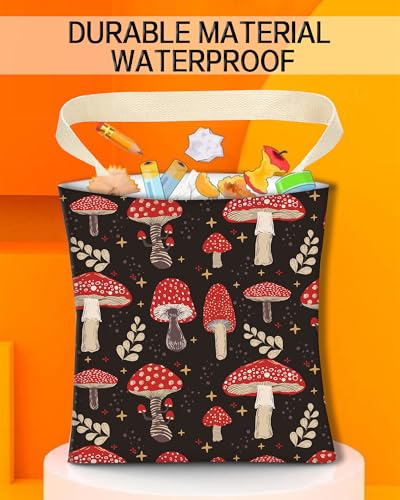 Car Trash Can, Durable Hanging Car Trash Garbage Bag, Cute Automotive Garbage Cans Organizer, Cute Red Mushroom - color: Cute Red Mushroom