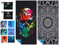 Yongoes 2 Pack Microfiber Lightweight Thin Beach Towel Sand Free Quick Dry Super Absorbent Large Towels for Swimming Pool Yoga Gym Travel Vacation Beach Accessories Essentials Black - color: 2 Pack Black Mandala Skull