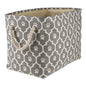 Bone Dry Pet Storage Collection Lattice Paw Print, Gray, Medium Rectangle - color: Gray, size: Medium Rectangle