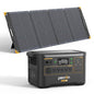 PECRON F3000LFP Solar Generator with 300W Solar Panel, 3072Wh Portable Power Station, 3600W LiFePO4 Battery Home Backup, Fast Charging Lithium Battery with 100W USB-C for Home, Camping, RV, Emergency - style: F3000LFP+300W