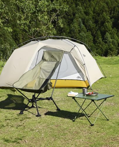 iClimb Ultralight Compact Camping Folding Table with Carry Bag (Silver - L) - color: Silver, size: Large