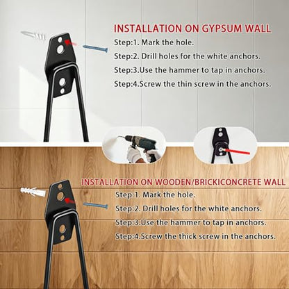 4 Pack Garage Hooks Heavy Duty, Steel Utility Ladder Hooks for Hanging Tools,Bikes, Hoses and Ropes - Wall Mount Organizer with Anti-Slip Coating（2.8in）