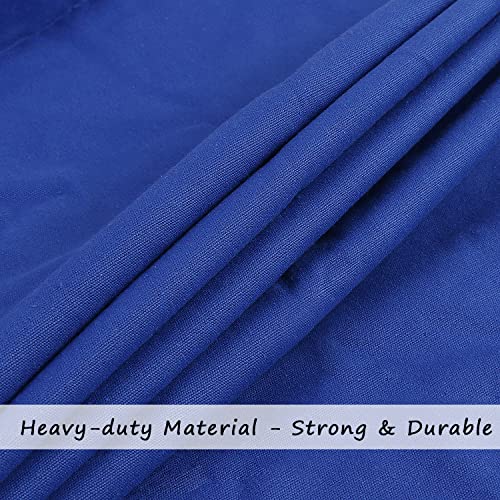 Cotton Canvas Laundry Bag with Handles & Drawstring Straps, Heavy Duty Extra Large Laundry Bags for Laundromat and Household, 25.5x34 Inch, Royal Blue - color: Royal Blue