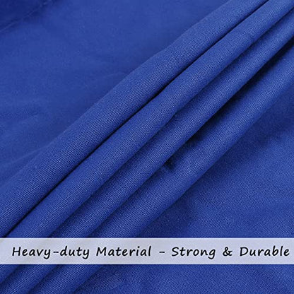 Cotton Canvas Laundry Bag with Handles & Drawstring Straps, Heavy Duty Extra Large Laundry Bags for Laundromat and Household, 25.5x34 Inch, Royal Blue - color: Royal Blue