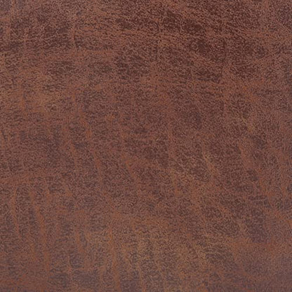SIMPLIHOME Carlson Small Ottoman Bench - 27 inch Wide Upholstered Woven Fabric Rectangle Ottoman in Distressed Saddle Brown, Mid Century Modern Bench for Bedroom or Living Room with Padded Seat - color: Distressed Saddle Brown, style: Small Ottoman Bench